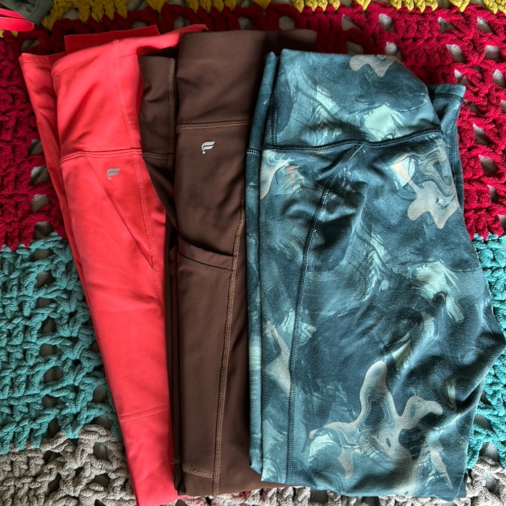 Set of 3 Fabletics Leggings-size Large